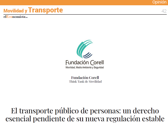 Artículo El transporte público de personas: un derecho esencial pendiente de su nueva regulación estable.