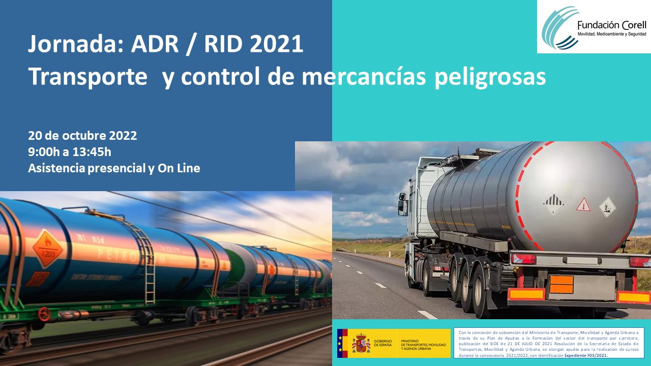 ADR /RID 2021: Transporte y control de mercancías peligrosas